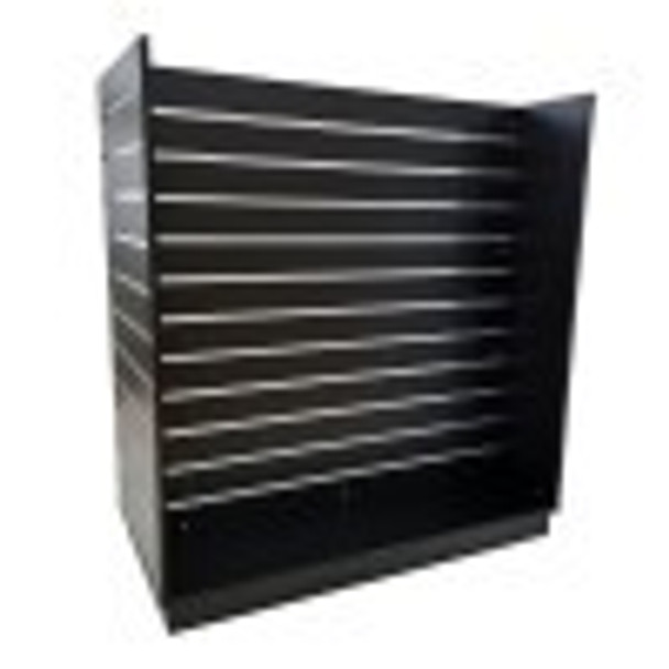 Slatwall Gondola Black with Castors