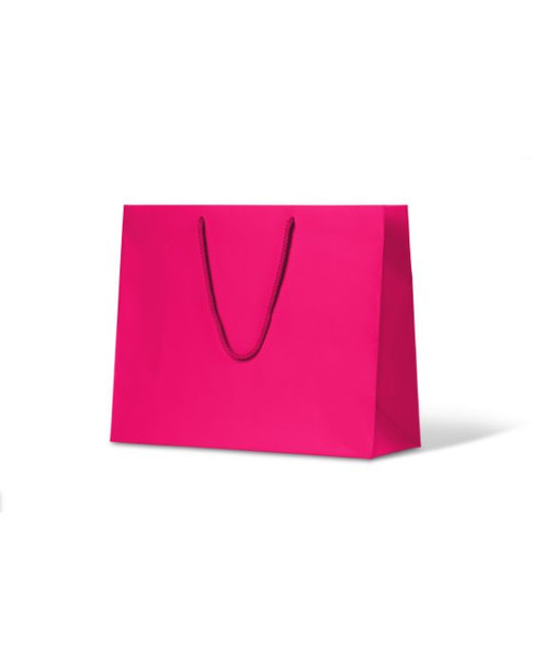 Laminated Matte Madison Hot Pink Paper Bag