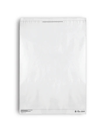 Extra Large Recycled Plastic Mailing Satchel- White
