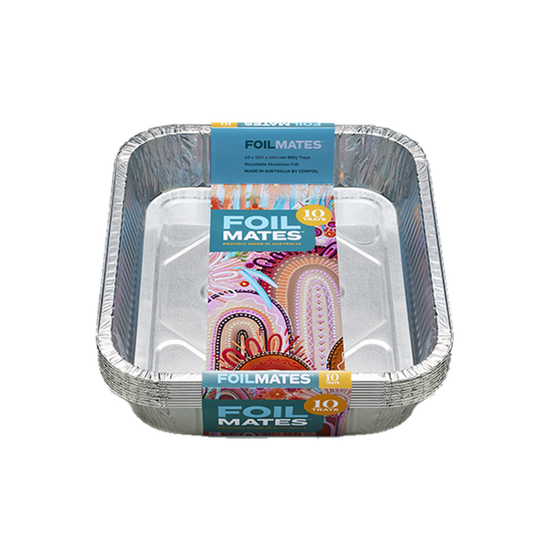 Confoil Large BBQ Trays Pack of 10