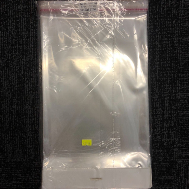 Hang Sell Cello Reseal Bag 230mm X 330mm 100PC