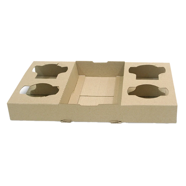 4 Cup Carry Tray with perforation board      Pk 100