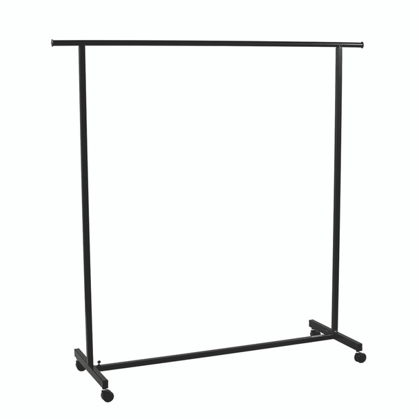 Classic Black Clothes Rack on Wheels