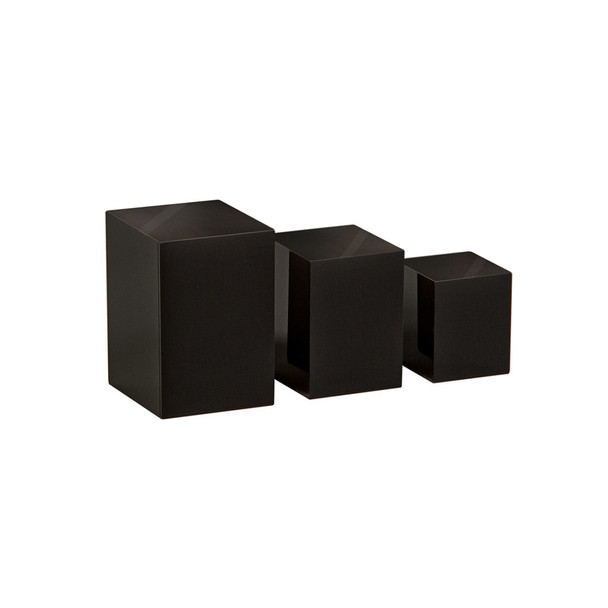 Jewellery Display Cubes Black       Set of 3