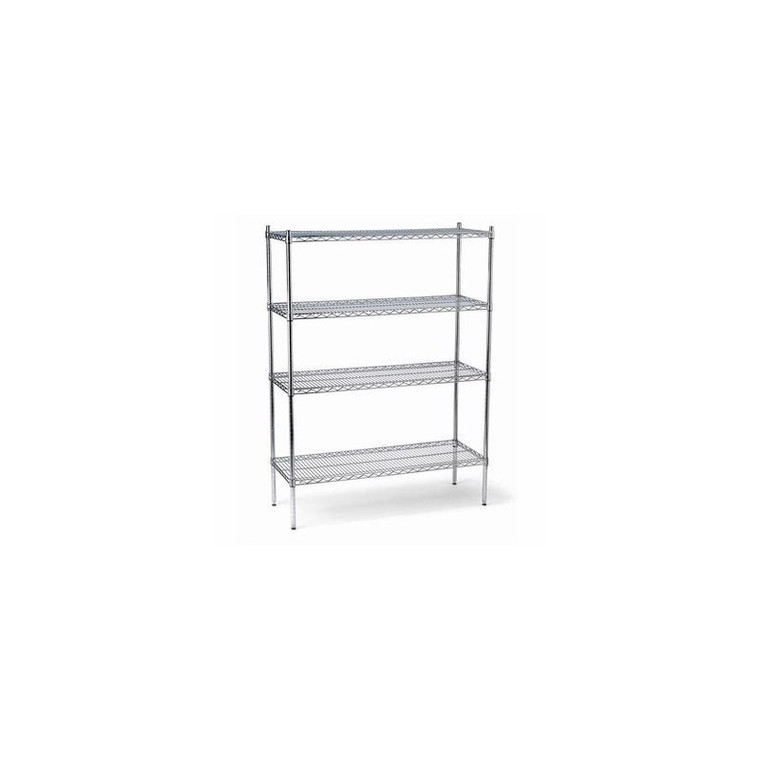 Wire Shelved Zinc Plated Heavy Duty

122W x 450D x 1800H  4 Tier
