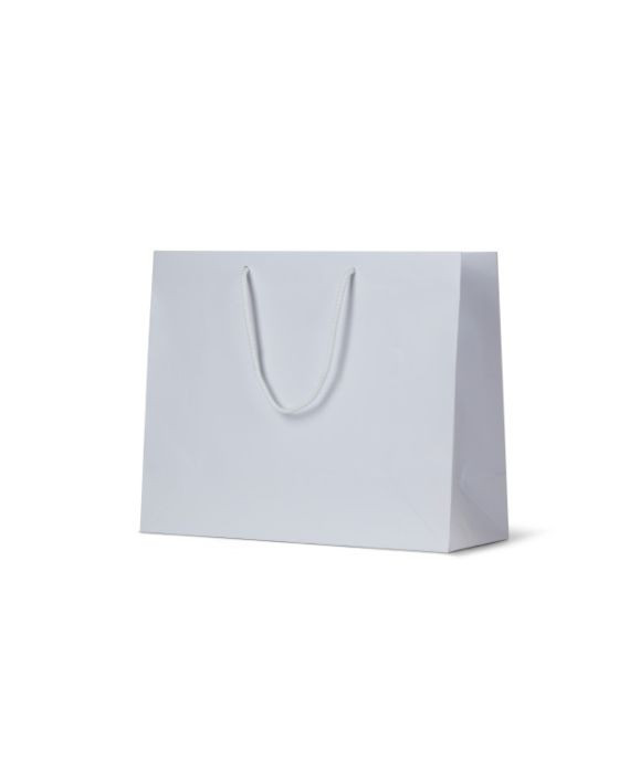 Laminated Matte Madison White Paper Bag