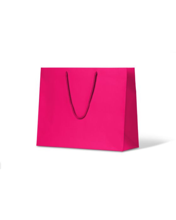 Laminated Matte Madison Hot Pink Paper Bag