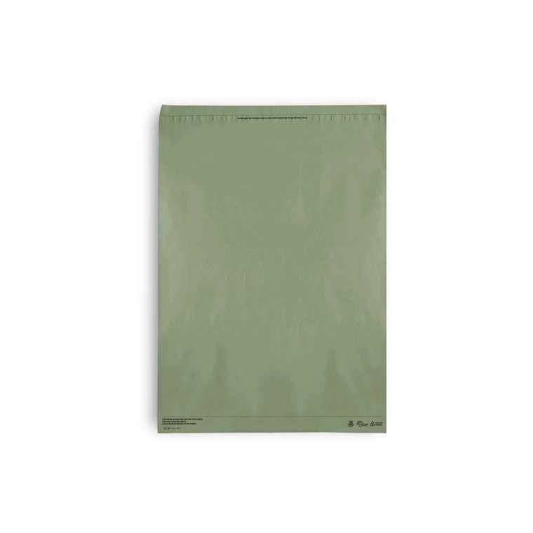 Extra Large Recycled Plastic Mailing Satchel-Green