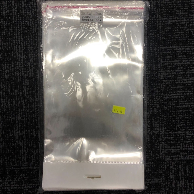 Hang Sell Cello Reseal Bag 165mm X 235mm 100PC