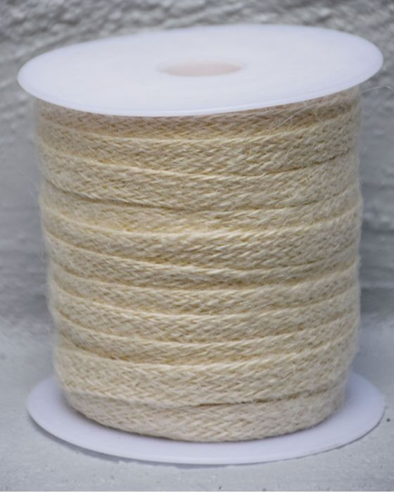 Woven Jute 10mm X 25mtrs Off White