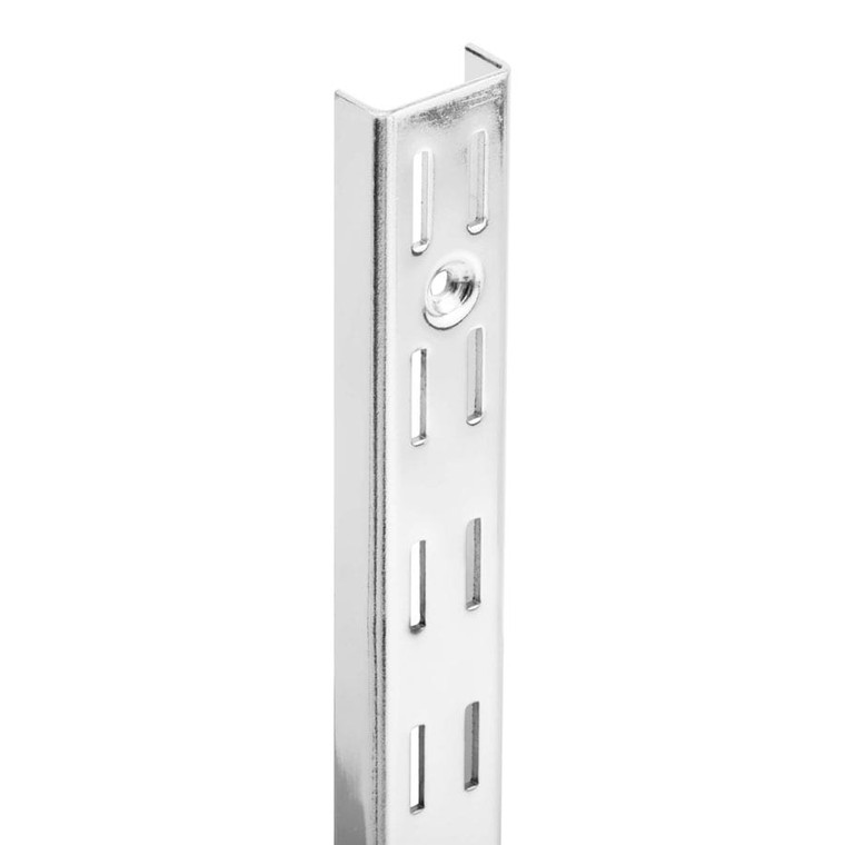 Strip Shelving Double Slot Post 2400mm Chrome