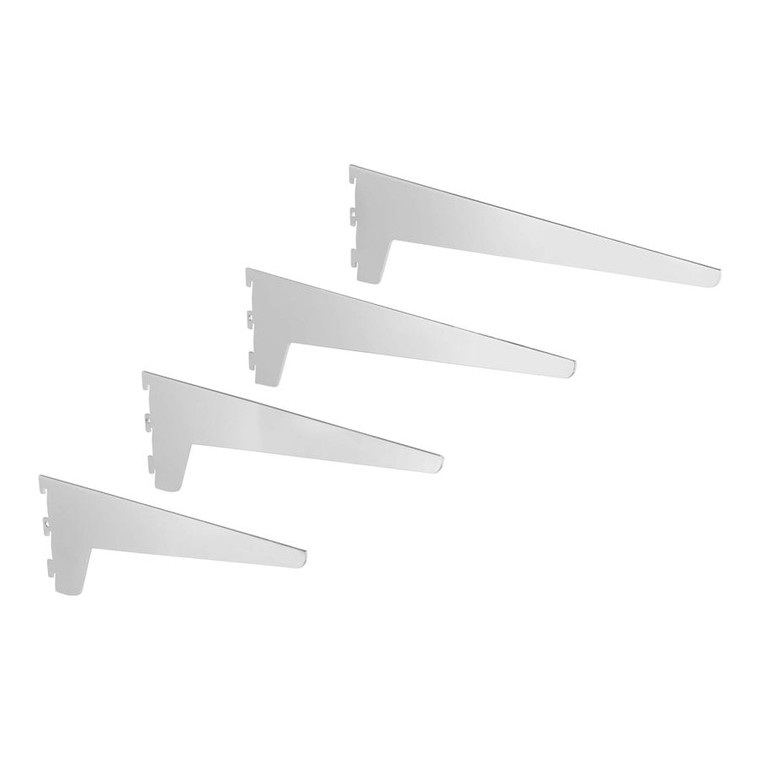 Shelf Brackets Chrome 40mm Pitch    200mm