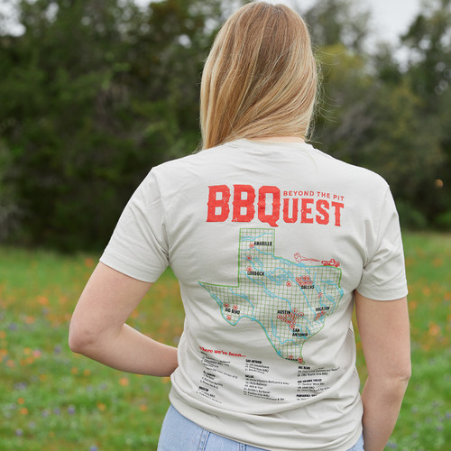 BBQuest Map Shirt Lifestyle Back BBQuest Map Shirt Lifestyle Back