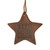 BLT Leather Star Ornament Front BLT Leather Star Ornament Front