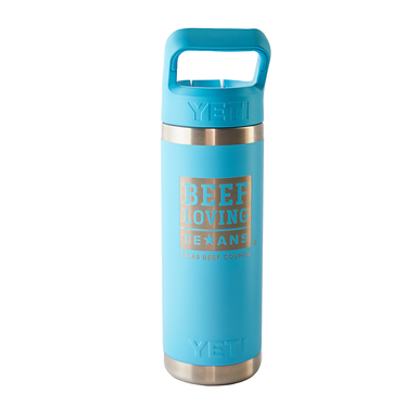 YETI- Rambler 18oz Straw Bottle Reef Blue