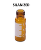 VialMAX 2mL SILANIZED Amber Autosampler Vials with Writing Area, case of 1000 vials (10 packs of 100)