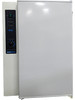 Sheldon Manufacturing refrigerated incubator with a white exterior, vertical front door, and a black control panel on the