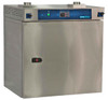 Stainless steel Sheldon cleanroom oven with digital control panel, front door, and two top ports.
