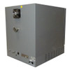 Rear and side view of gray Sheldon Manufacturing SVAC4 vacuum oven with fan and ports.
