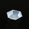 Weighing Boat, Plastic, Hexagonal, Antistatic, PS, White, Small, 20mL, 500/cs
