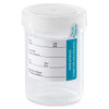 Container: Tite-Rite, 120mL (4oz), PP, STERILE, Attached Natural Screw Cap, ID Label with Tab Seal, Graduated, 300/cs