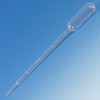 Transfer Pipet, 5.0mL, Large Bulb, Graduated to 1mL, 150mm, STERILE, Individually Wrapped, 100/Bag, 4 Bags/Unit