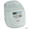 Globe Scientific GCH-24 hematocrit centrifuge in light gray, angled front view with digital display and control panel.