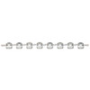 Clear plastic 0.2mL 8-strip dome caps shown horizontally on a white background.