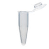 0.5mL Individual PCR Tube with Frosted Flat Cap, Natural, 1000/pk