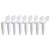 DiamondLink 0.1mL 8-Strip Tubes, Low-Profile, with Individually-Attached Flat Caps, White, 120/pk