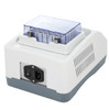4E's thermo mixer with white body, gray base, power switch, and a clear-lid block assembly.