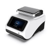 White and black 4E's Gradient PCR Optima 96 with an angled touchscreen and motorized lid.