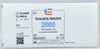 White product box for Four E's 2000 mOsm/kg osmolality standard with product details.