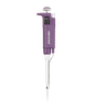 Labnet BioPette A single-channel pipettor in purple and white against a black background.