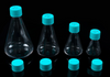 125 mL PC Conical Erlenmeyer Flasks, Flat Bottom, Seal Caps, Sterile,1/pk, 24/cs