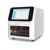 White and black 4E's large volume nucleic acid extractor with a touchscreen control panel.