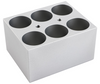 Single Block, Conical tubes,  6 x 50ml, Φ29.0mm x 47.6mm - Dry Bath Incubator Blocks and Accessories
