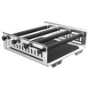Silver metal universal attachment with four adjustable black-padded roller bars and locking knobs.