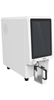 White 4E's UV tissue cassette printer with a 10-inch touchscreen and dispensing chute.