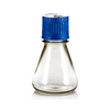 125mL Erlenmeyer Flask, Polycarbonate, Flat Bottom, Vented and Sealed Cap, Sterile, 24 Flasks per Pack