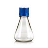 250mL Erlenmeyer Flask, Polycarbonate, Flat Bottom, Vented and Sealed Cap, Sterile, 12 Flasks per Pack