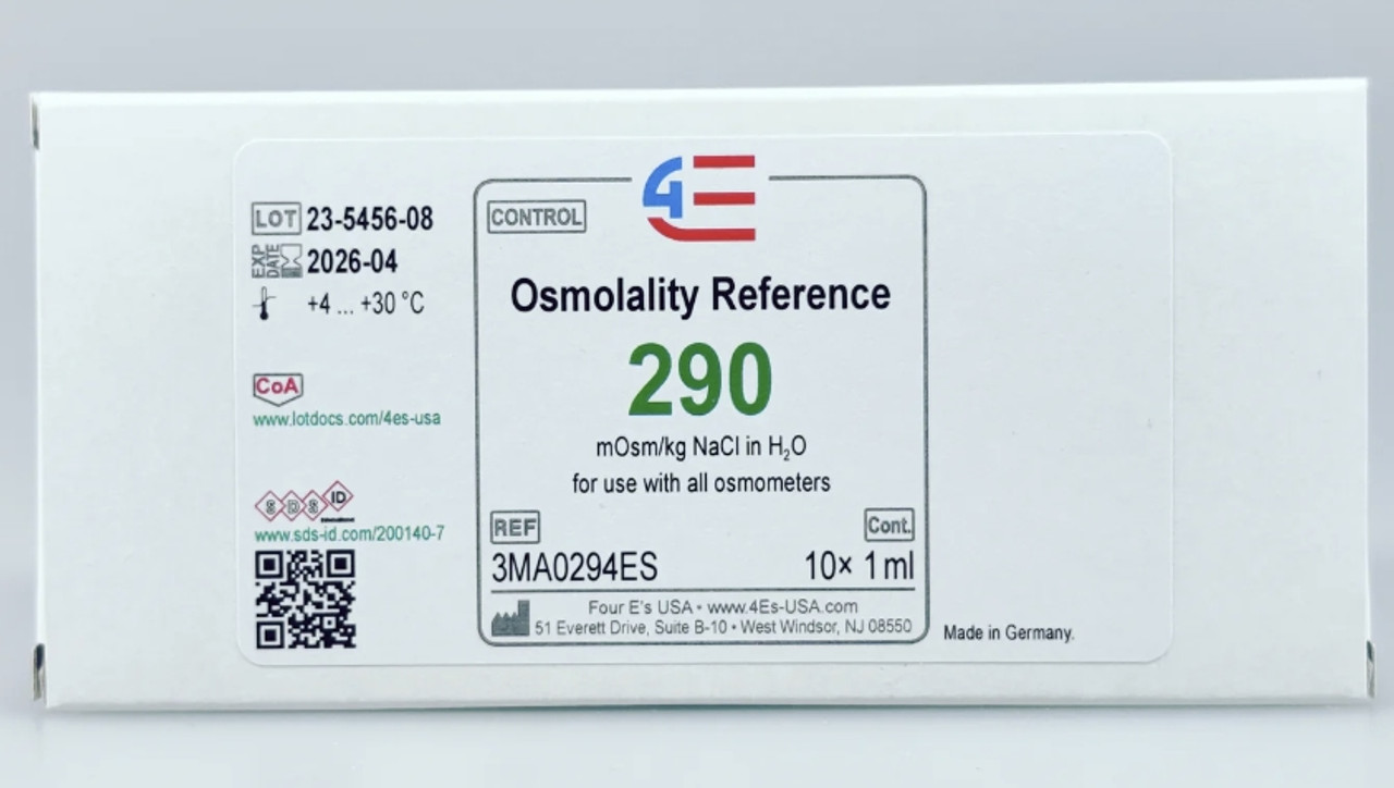 Osmometer Calibration Standard, 290 MOSM/KG H2O CAL STD 1ML AMP BX10