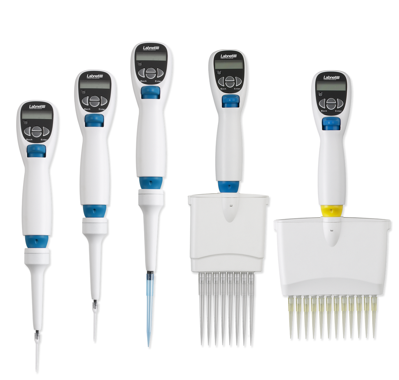 Labnet Excel Electronic 8-Channel Pipettor, 100-1200uL, 120V