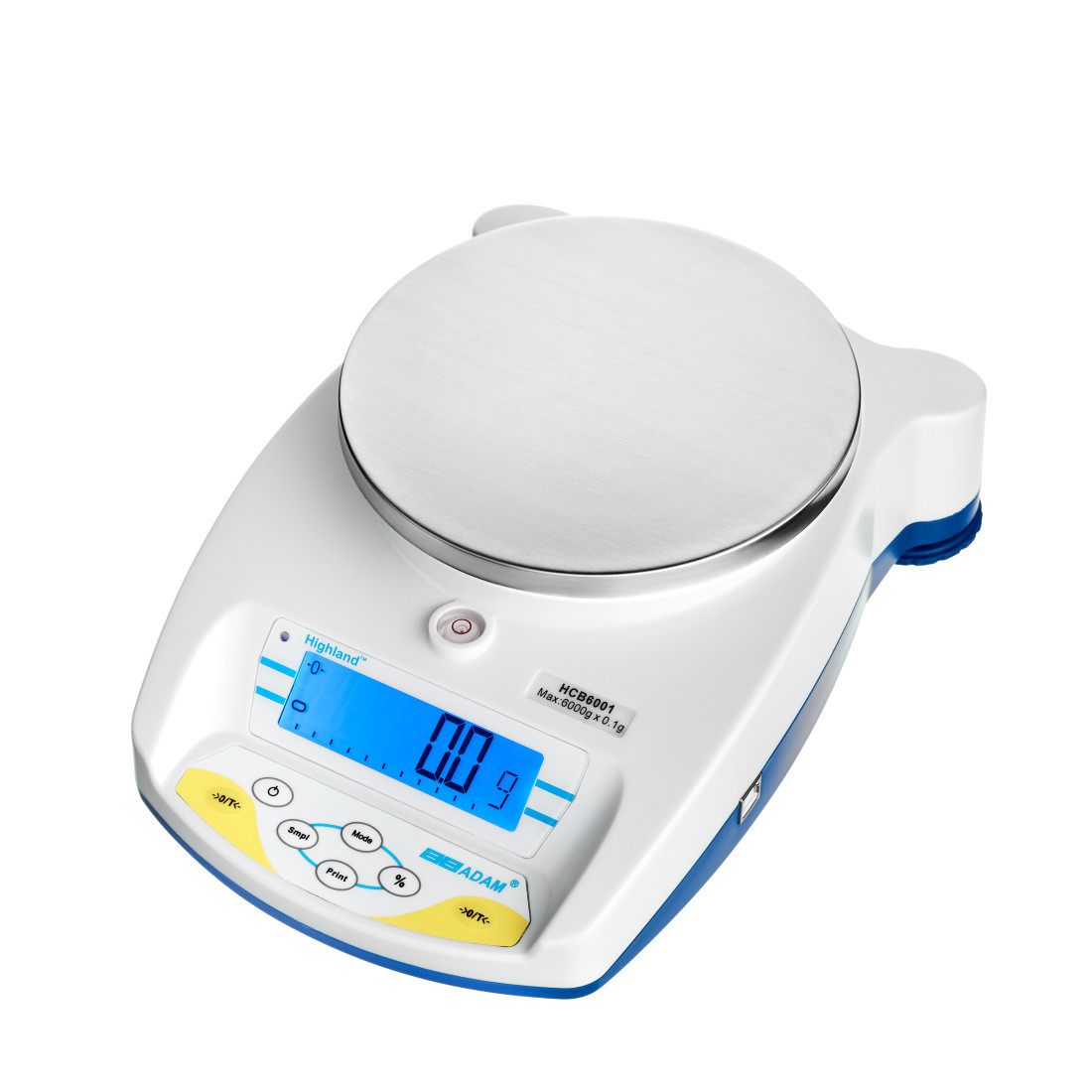 Adam Equipment HCB 6001 - Highland Portable Precision Balances -  Capacity: 6000g, Readability: 0.1g
