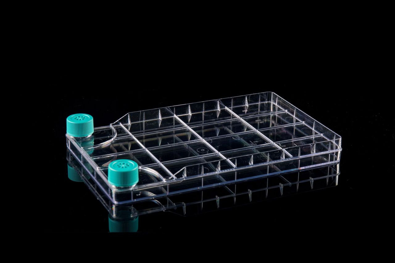 Nest BioFactory 1 Chamber; 2 Wide Plug Seal Caps; Total culture area: 647cm2; TC; sterile, 1/pk, 8/cs (with 16 sterile wide vent caps included separately)