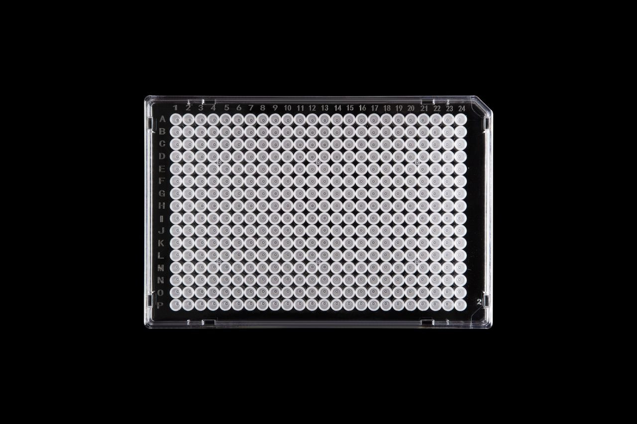 40ul 384 well Robotic PCR plate, Full-skirted, Clear Frame, Clear Wells, for ABI, 10/pk, 50/cs 40ul 384 well Robotic PCR plate, Full-skirted, Clear Frame, Clear Wells, for ABI, 10/pk, 50/cs
