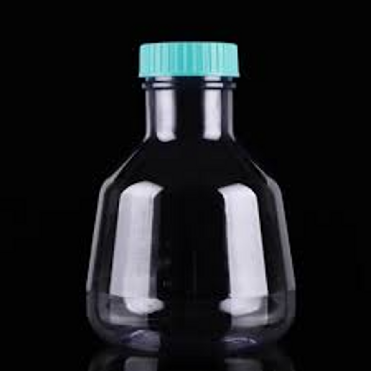 2L PC High Efficient Erlenmeyer Flasks, Flat Base, Seal Cap, Sterile, 1/pk, 4/cs