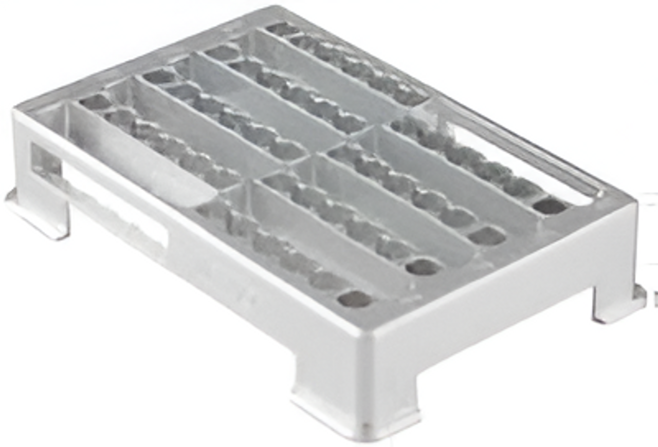 Aluminum Rack (for processing 8 samples or less using 6-well sample strips)  - for use in 4E-MultiEx 016 & 4E-MultiEx 032 Aluminum Rack (for processing 8 samples or less using 6-well sample strips)  - for use in 4E-MultiEx 016 & 4E-MultiEx 032