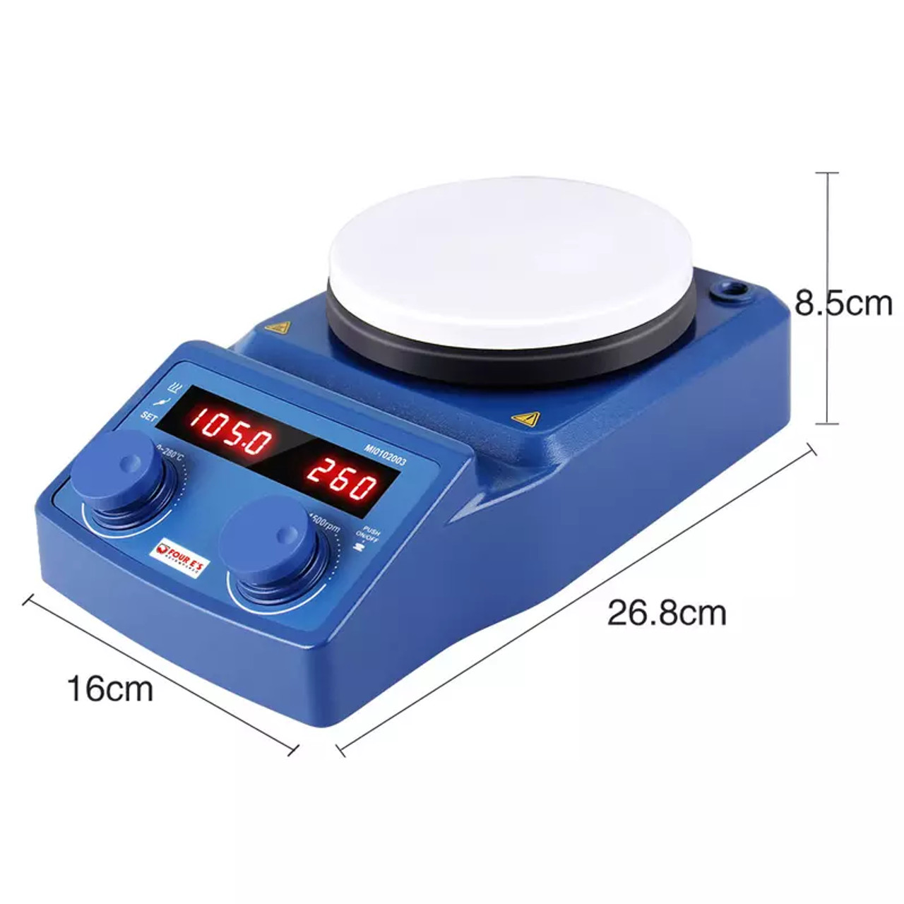 5'' LED Magnetic Hotplate Stirrer (without the external temperature Sensor PT1000)