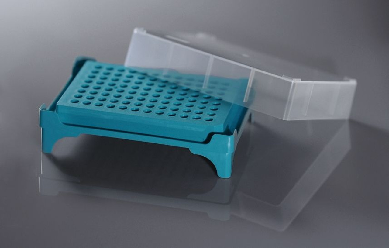 PCR Tube Rack, 96 well (8*12), individual cap, 5/pk, 25/cs PCR Tube Rack, 96 well (8*12), individual cap, 5/pk, 25/cs